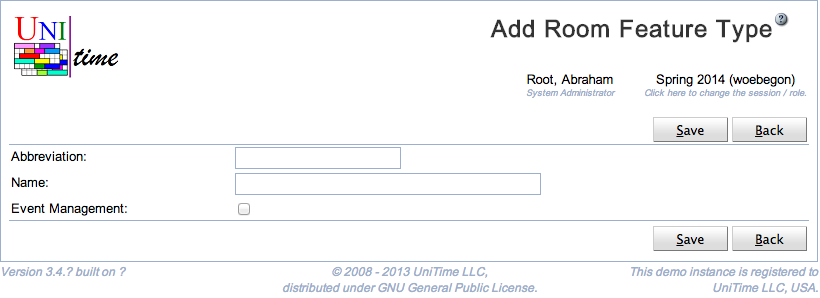 Add Room Feature Type