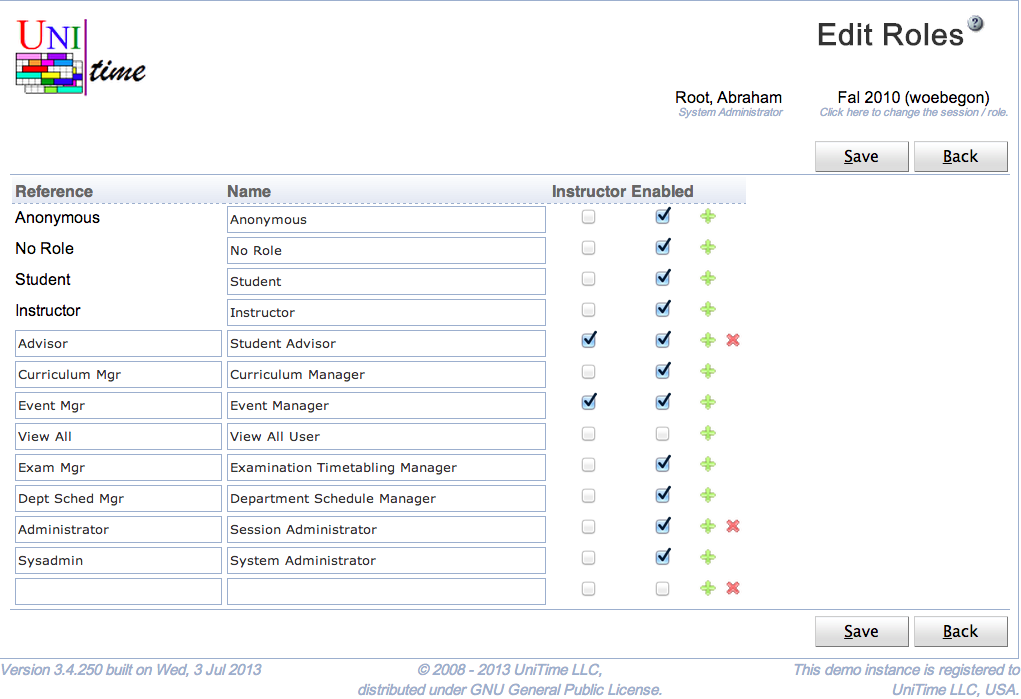 Edit Roles