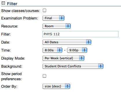 Examination Timetable