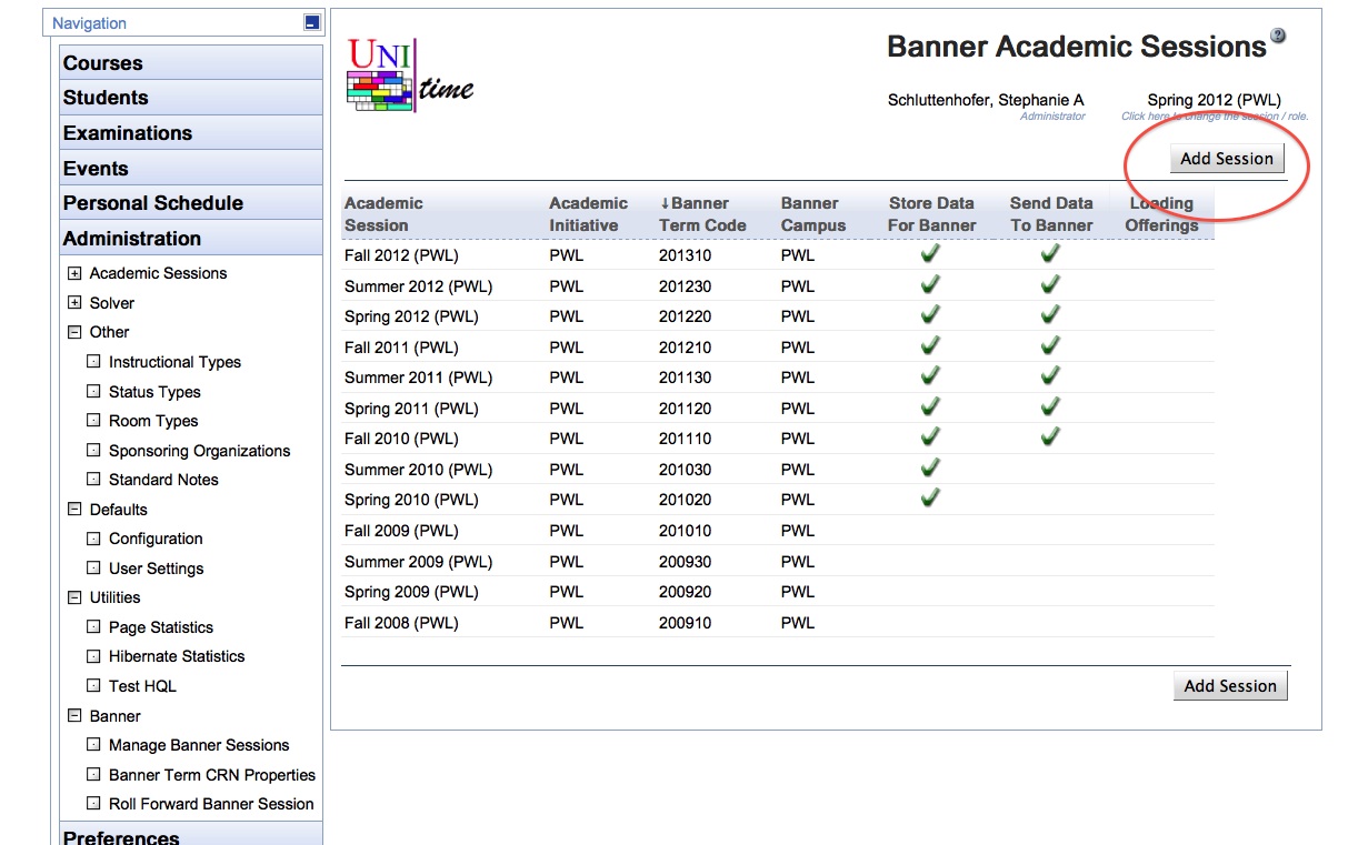 UniTime Code Checkout and Build Procedures for Using the UniTime Banner Add On