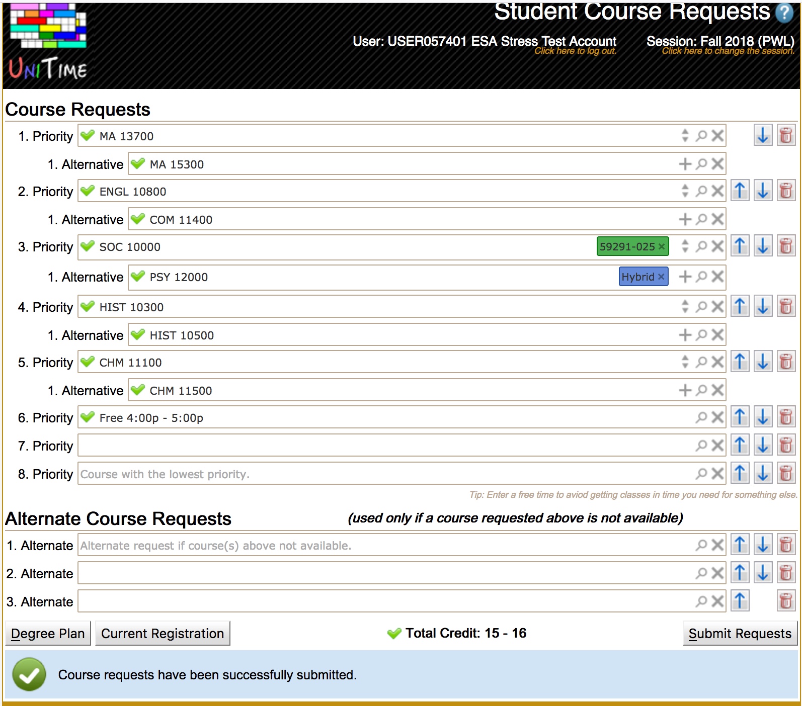 UniTime Course Requests User Manual