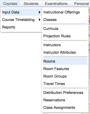 Course Timetabling Data Entry Manual