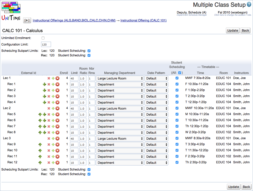 Course Timetabling Data Entry Manual