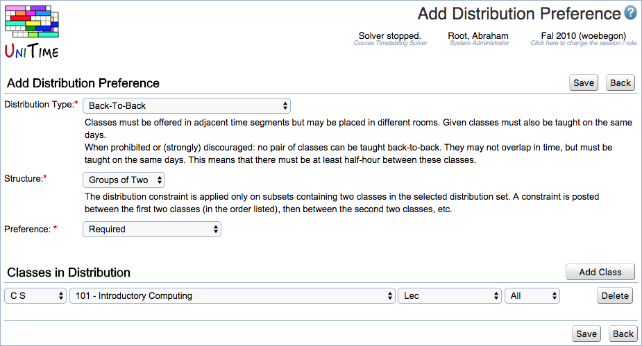 Course Timetabling Data Entry Manual