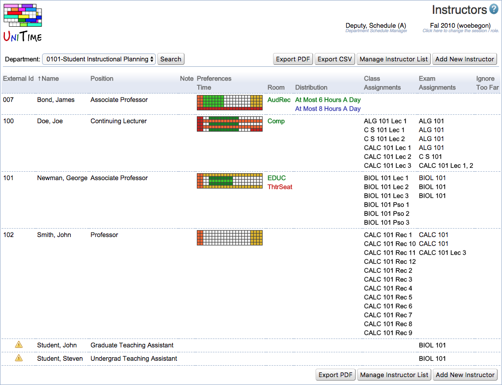 Course Timetabling Data Entry Manual