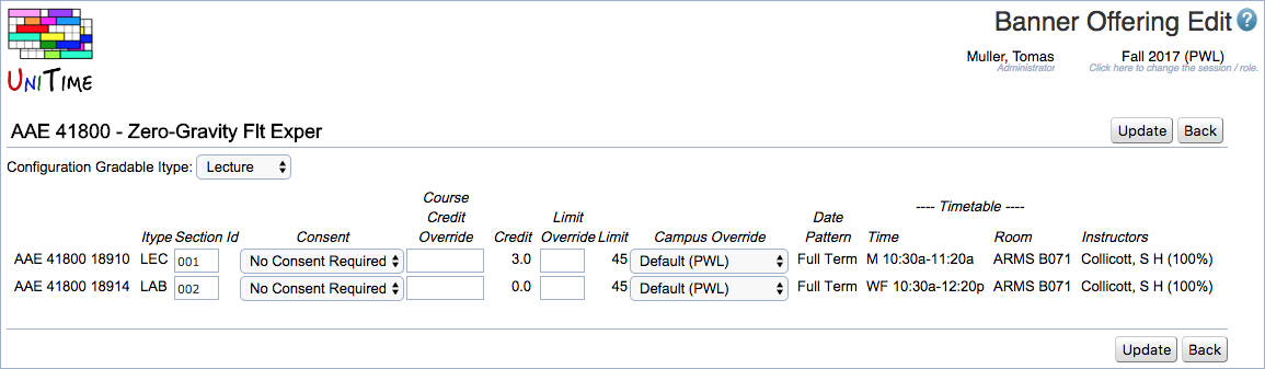 Course Timetabling Data Entry Manual