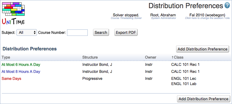 Course Timetabling Data Entry Manual