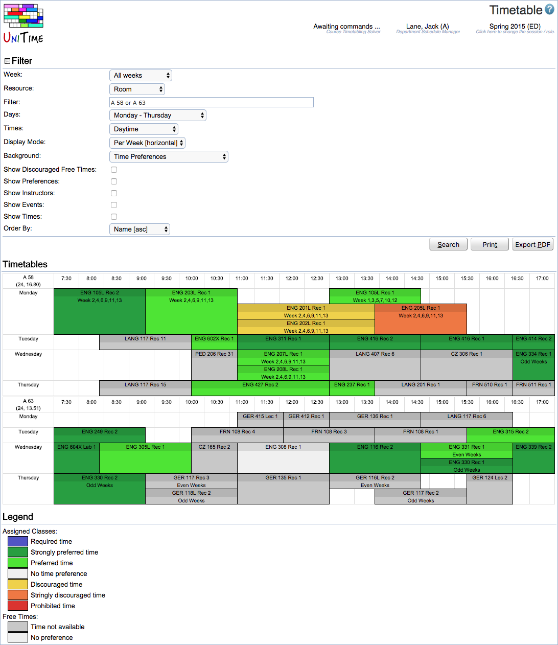 Course Timetabling Solver Manual