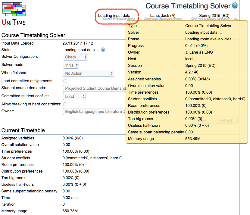 Course Timetabling Solver Manual