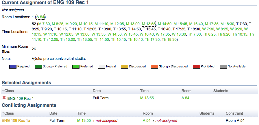 Course Timetabling Solver Manual