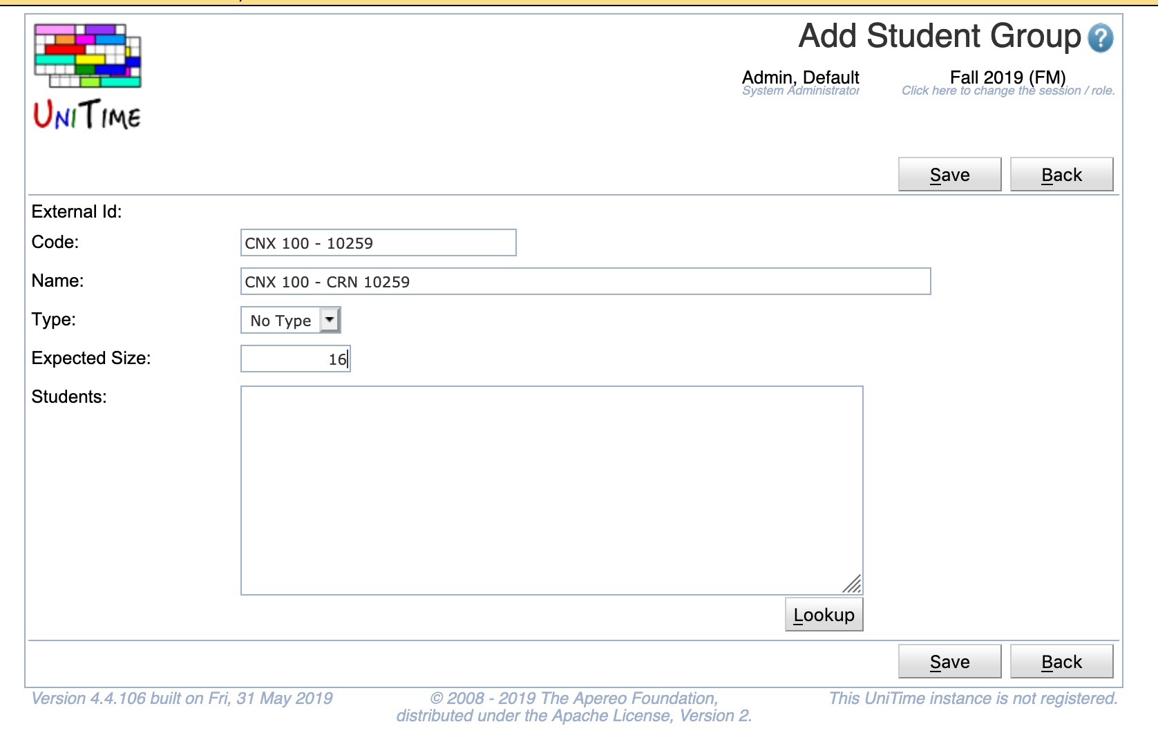 Managing Student Group Reservations