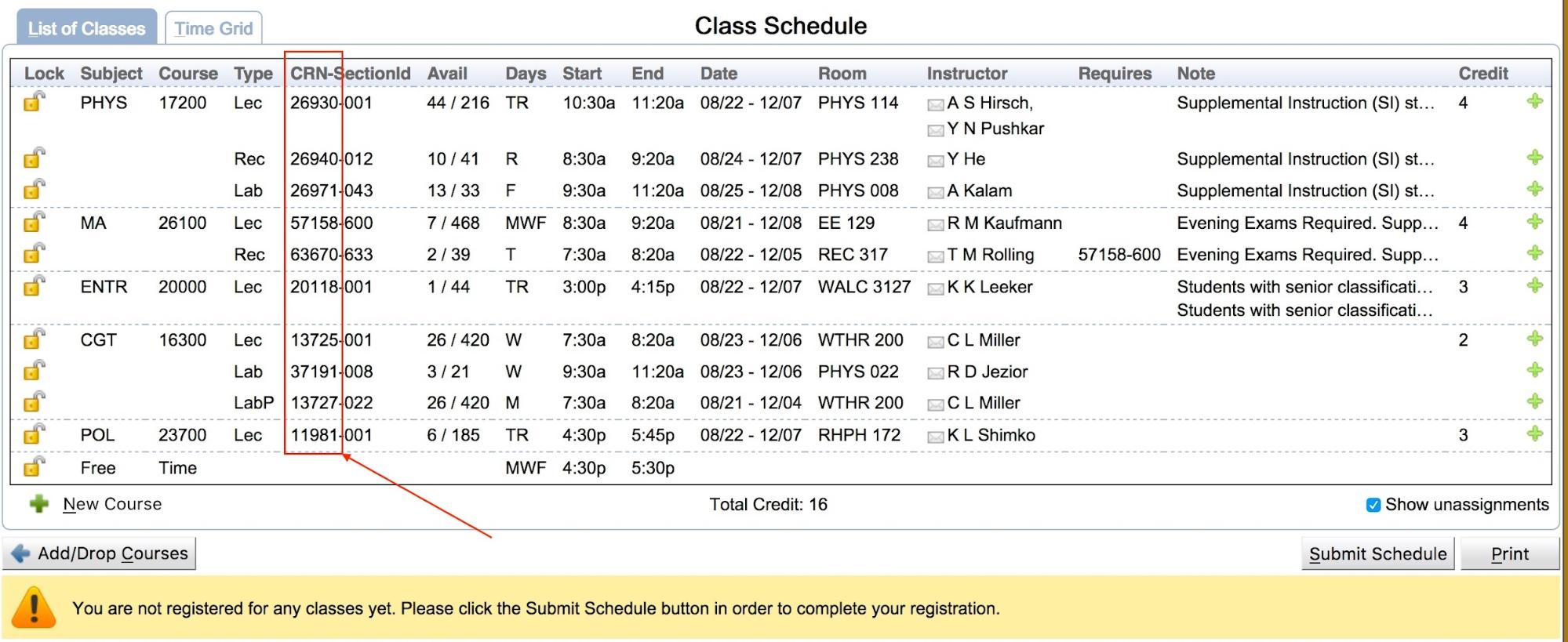 Student Scheduling Assistant