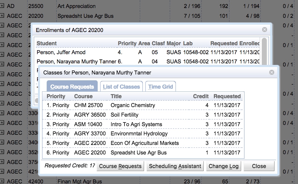 Student Scheduling Dashboard Manual