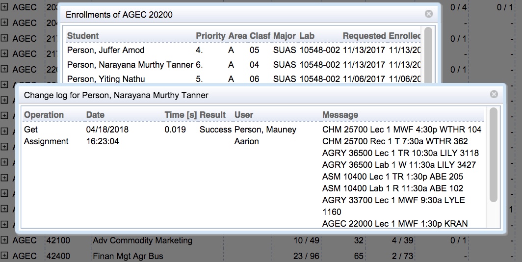 Student Scheduling Dashboard Manual