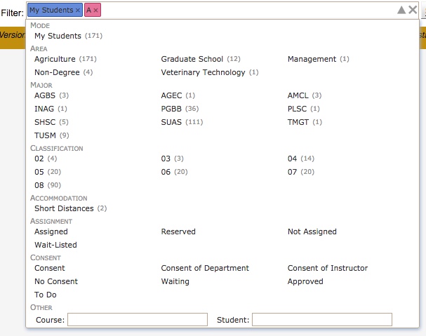 Student Scheduling Dashboard Manual