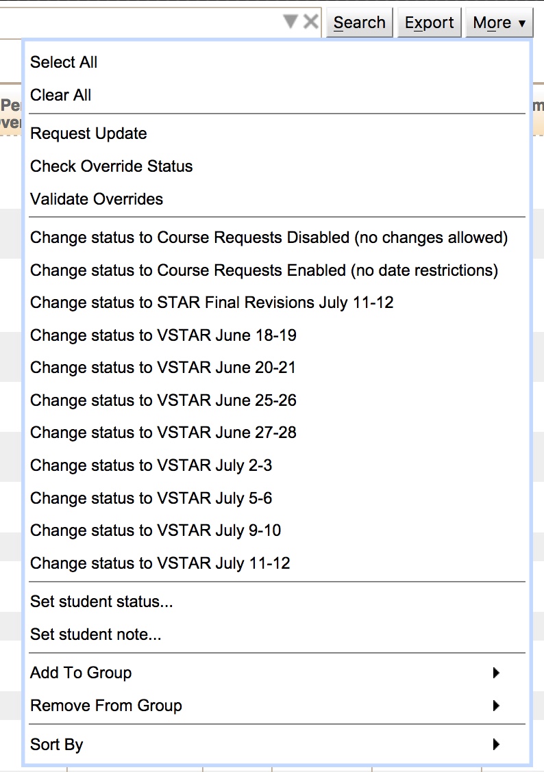 Student Scheduling Dashboard Manual