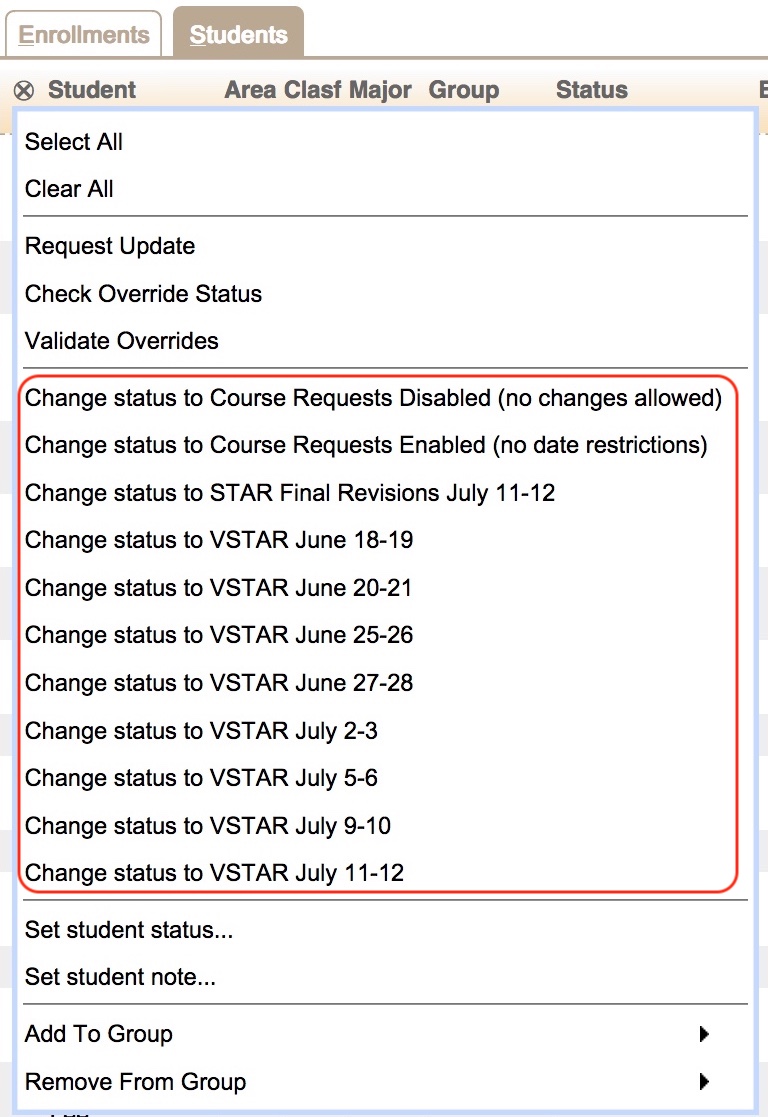 Student Scheduling Dashboard Manual