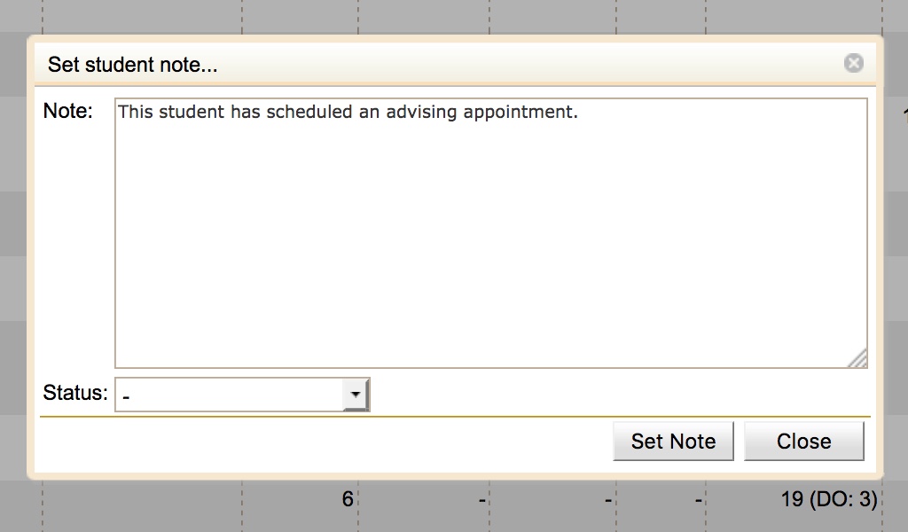 Student Scheduling Dashboard Manual